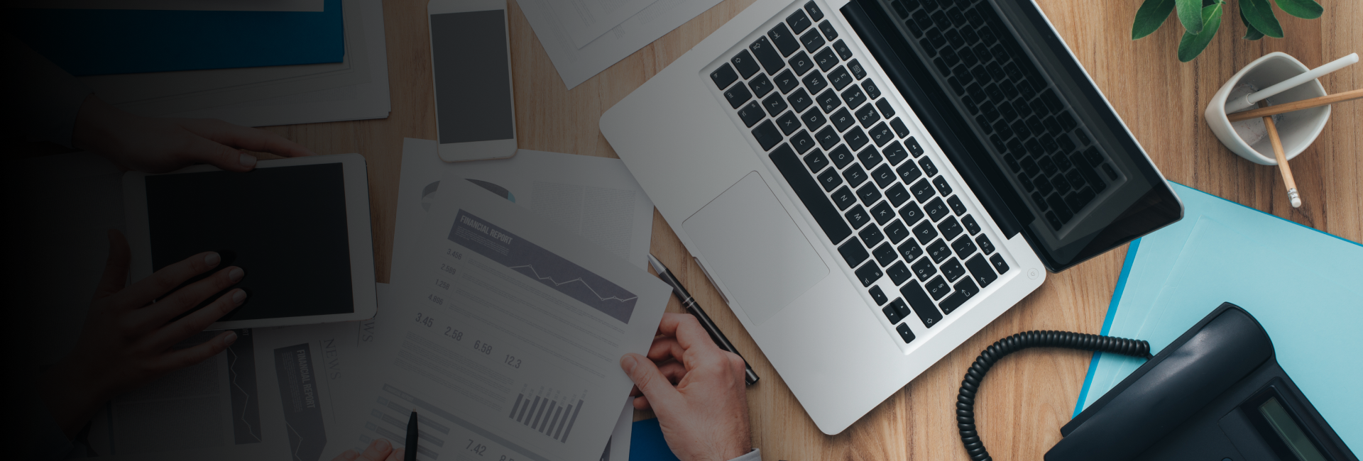Tax documents being prepared with accounting services in Buckeye.