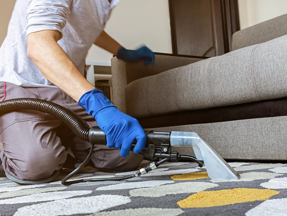 Family relaxing after residential cleaning services in Belmont visit