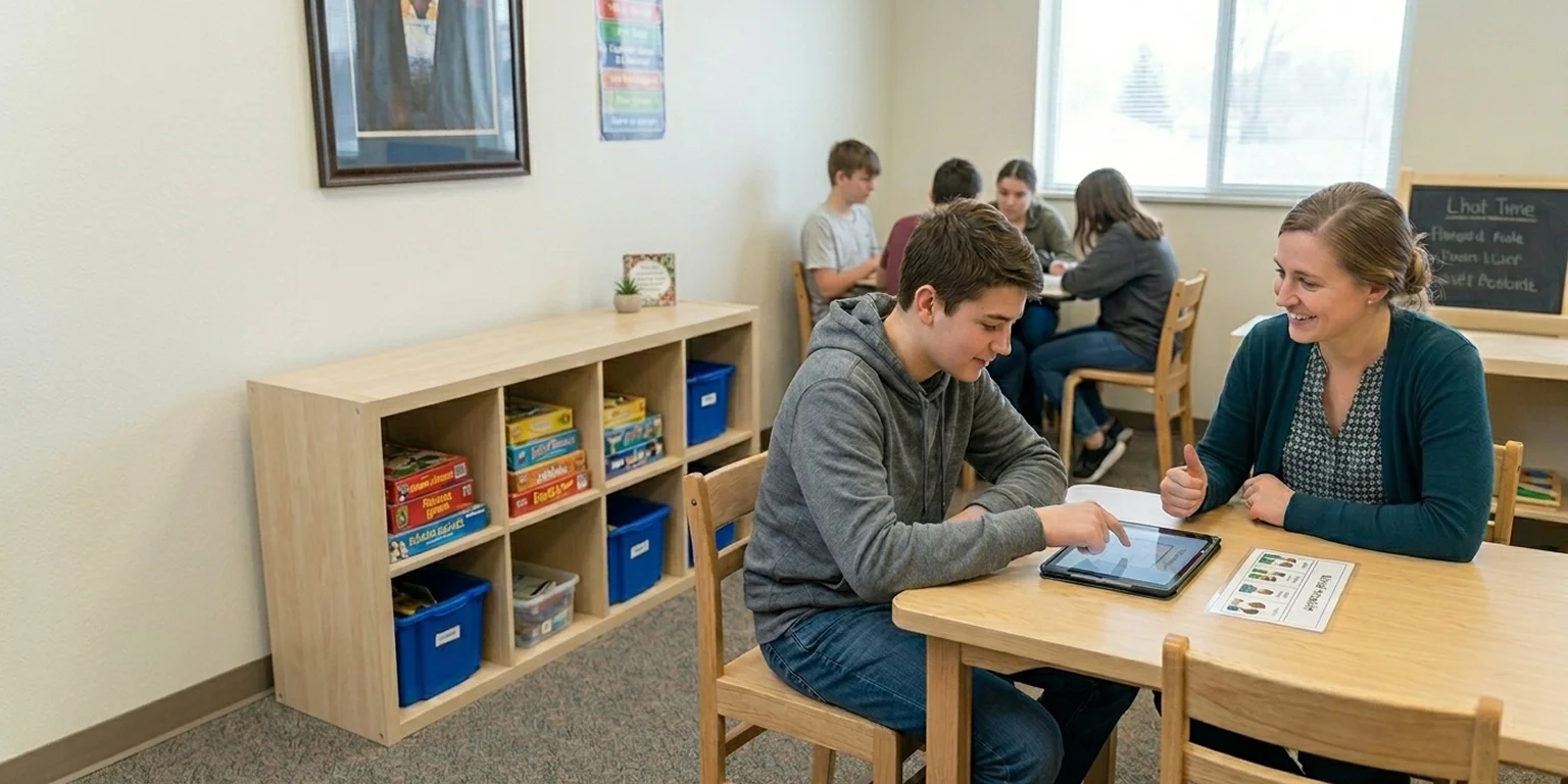 Teen building independence through ABA therapy for teens in Sun City