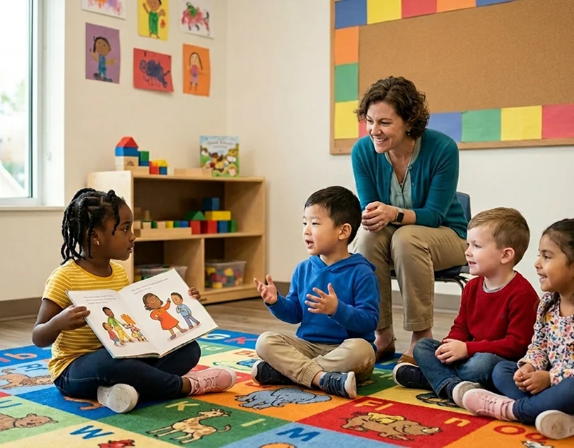 Child building foundational skills through ABA therapy for toddlers