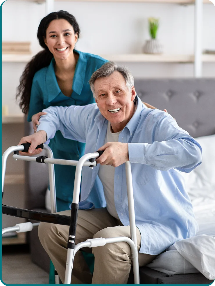 Care planning session for home support services in Ohio