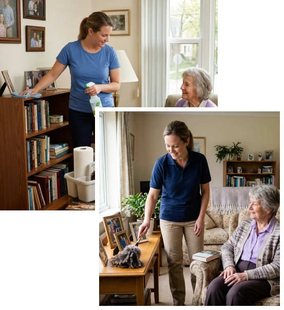 Homemaker services in California supporting daily household routines.