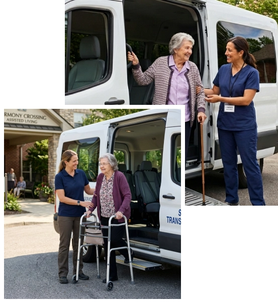 Reliable transportation helping seniors attend community activities.