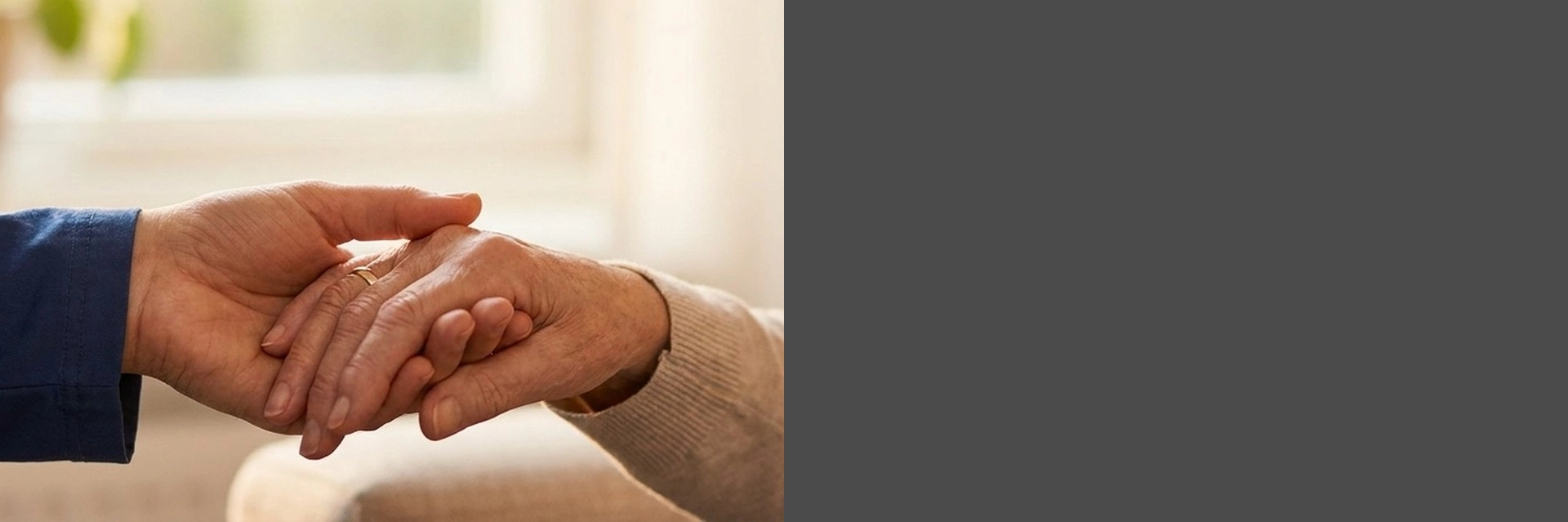Compassionate caregiver visiting a client through a home care agency in California.