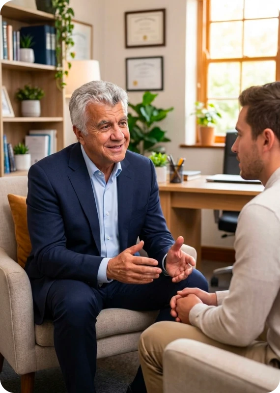 Individual discussing life goals through life coaching services in Kamloops