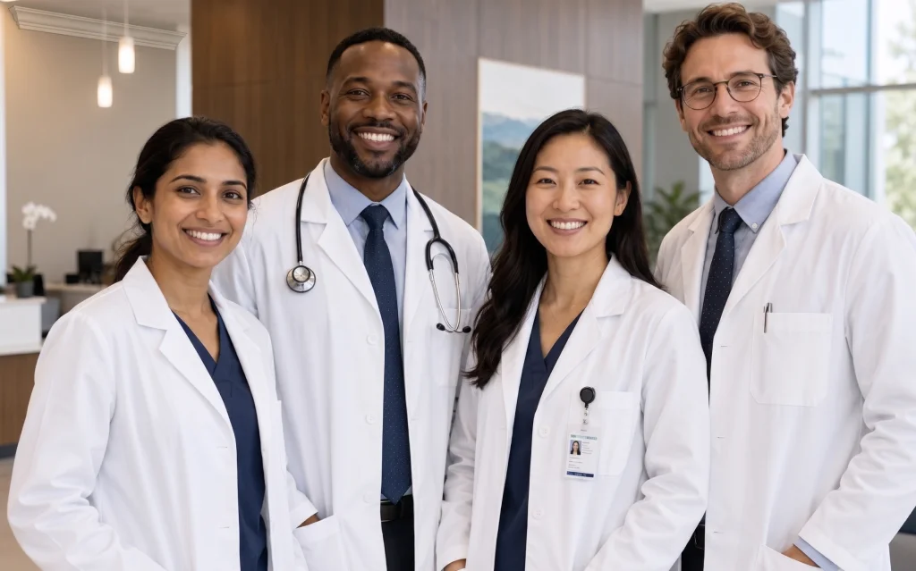 Medical team at a physical rehabilitation center in Fort Myers, FL