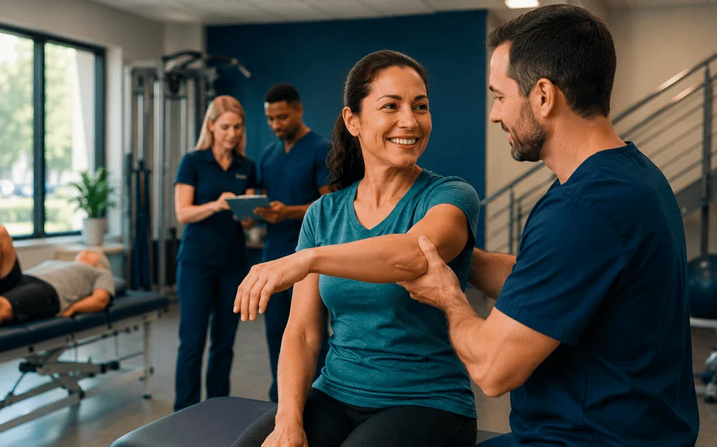 Medical team at a physical rehabilitation center in Fort Myers, FL