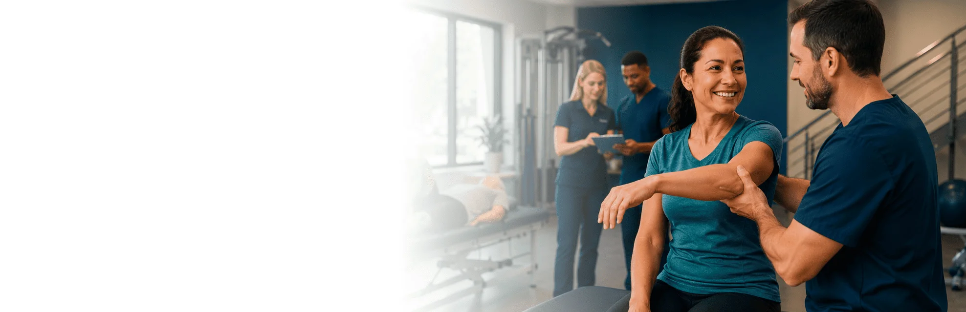 Medical team at a physical rehabilitation center in Fort Myers, FL