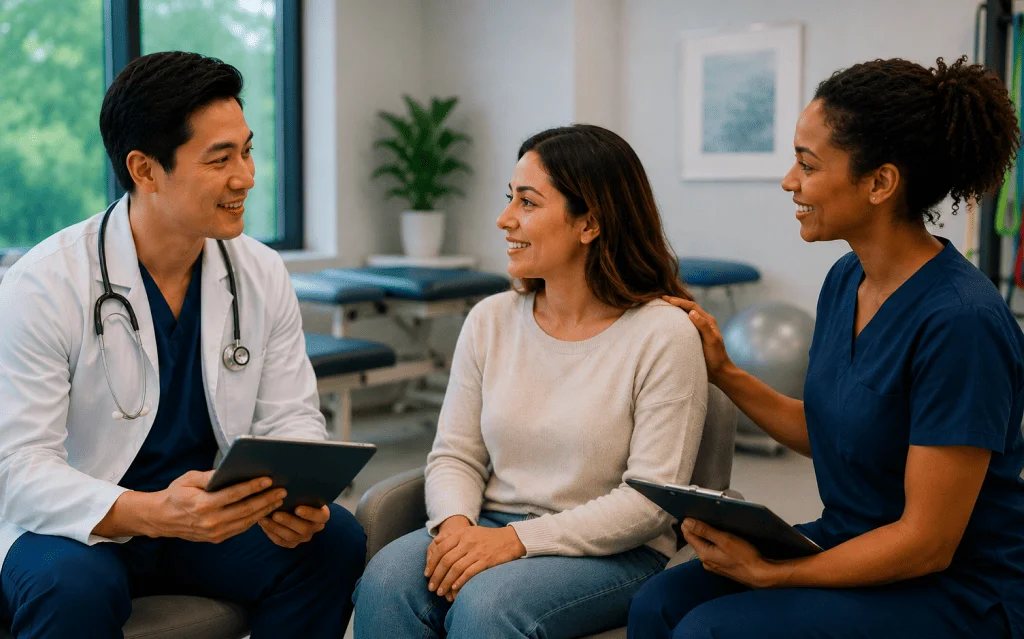 Doctor providing patient centered care in Florida consultation
