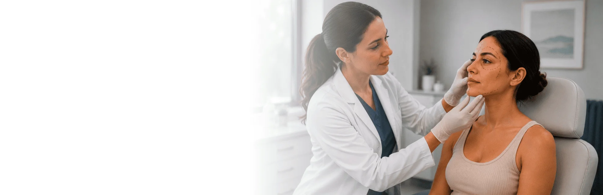 Patient consulting doctor about plastic surgery services in Florida