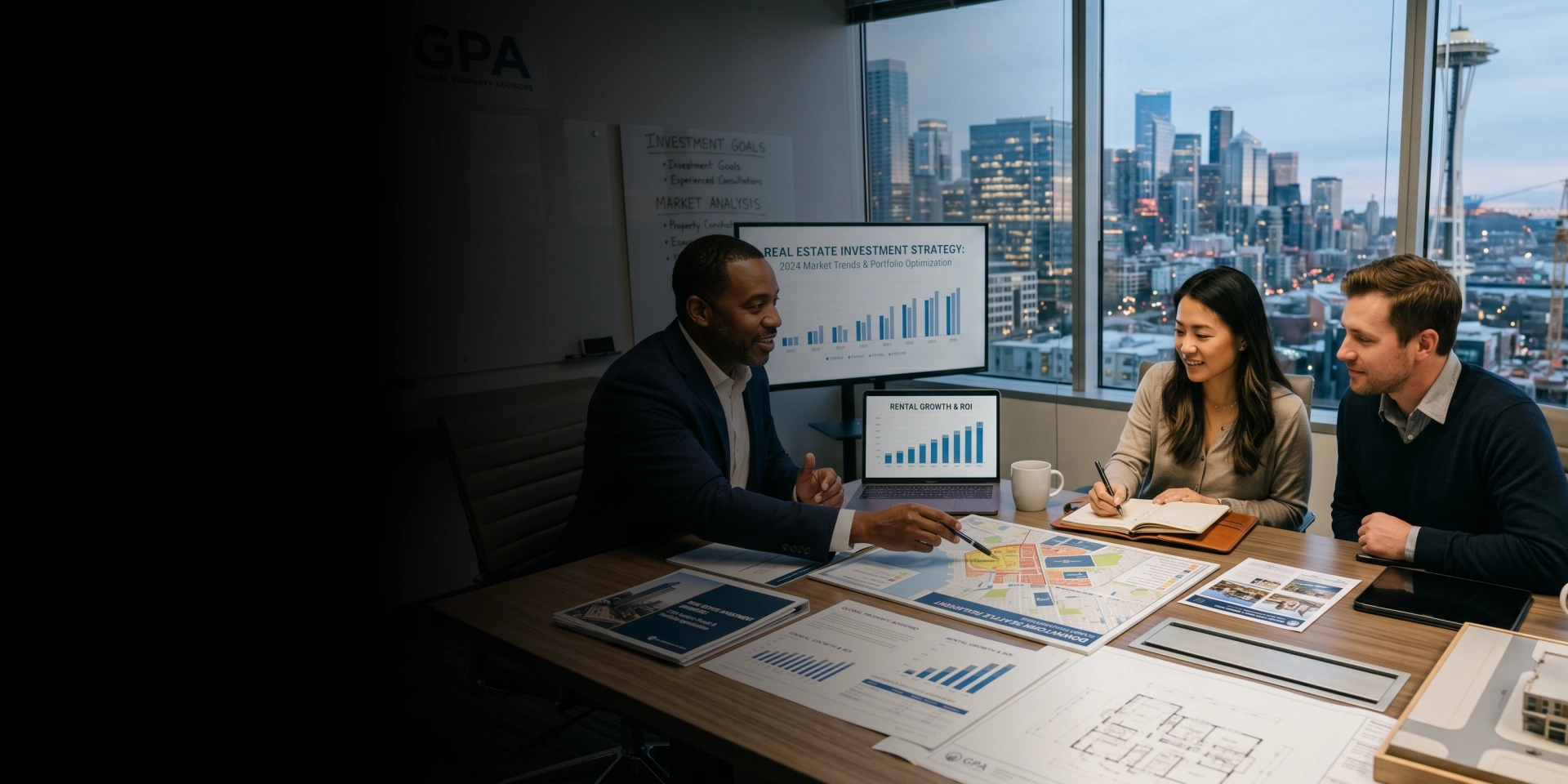 Investor receiving real estate investment consulting in Los Angeles County.