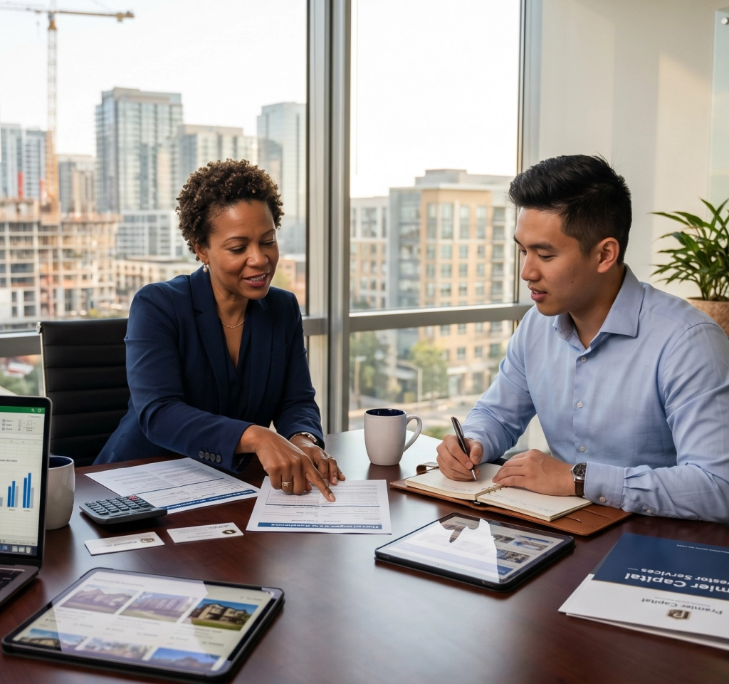 Client discussing financing assistance options in Los Angeles County.