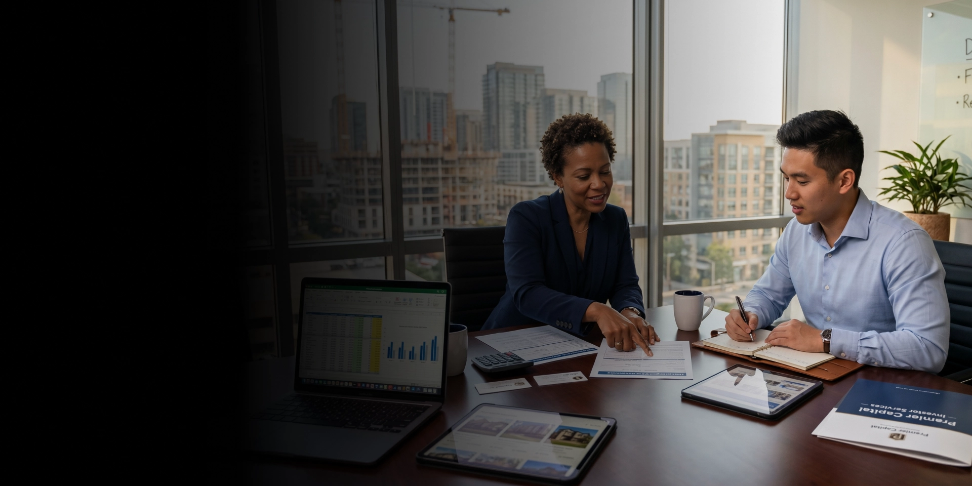 Client discussing financing assistance options in Los Angeles County.