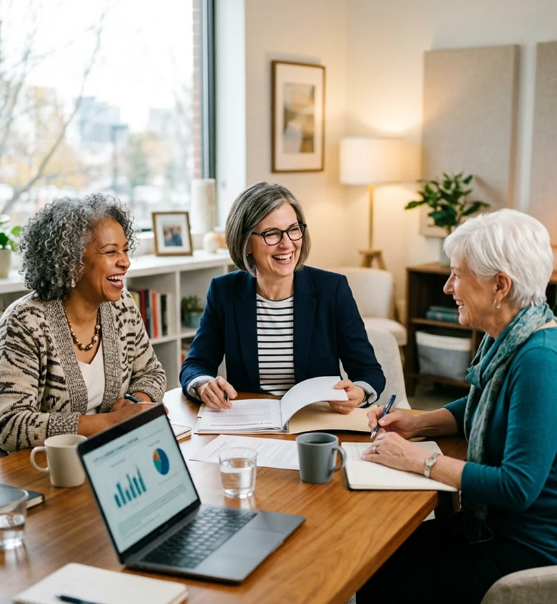Women receiving holistic coaching support in Kitchener