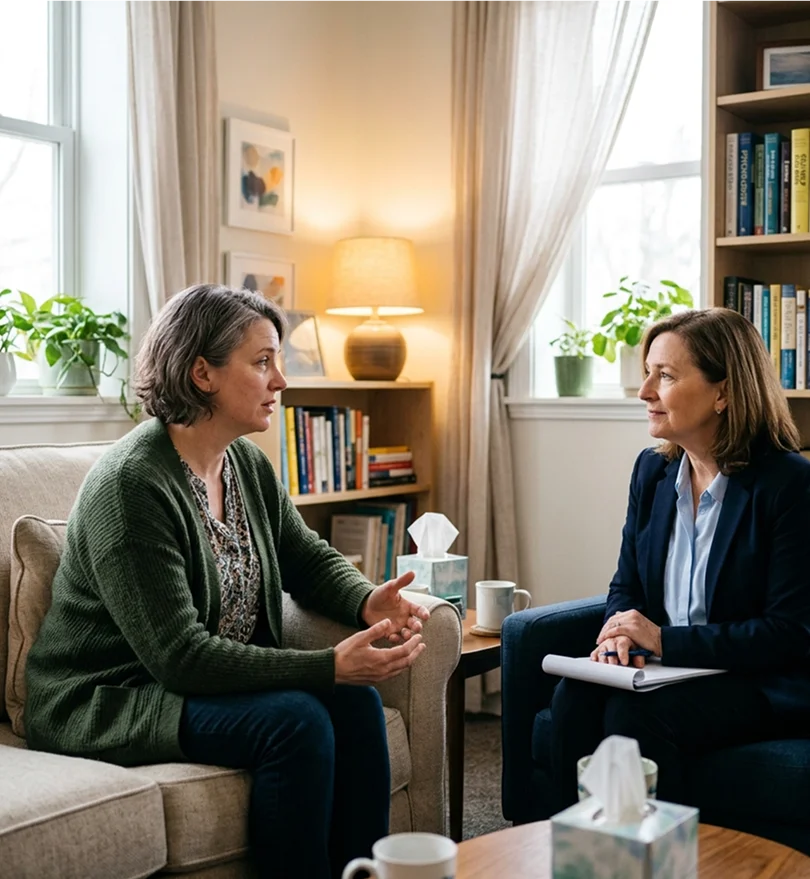 One to one life coaching sessions for a midlife woman