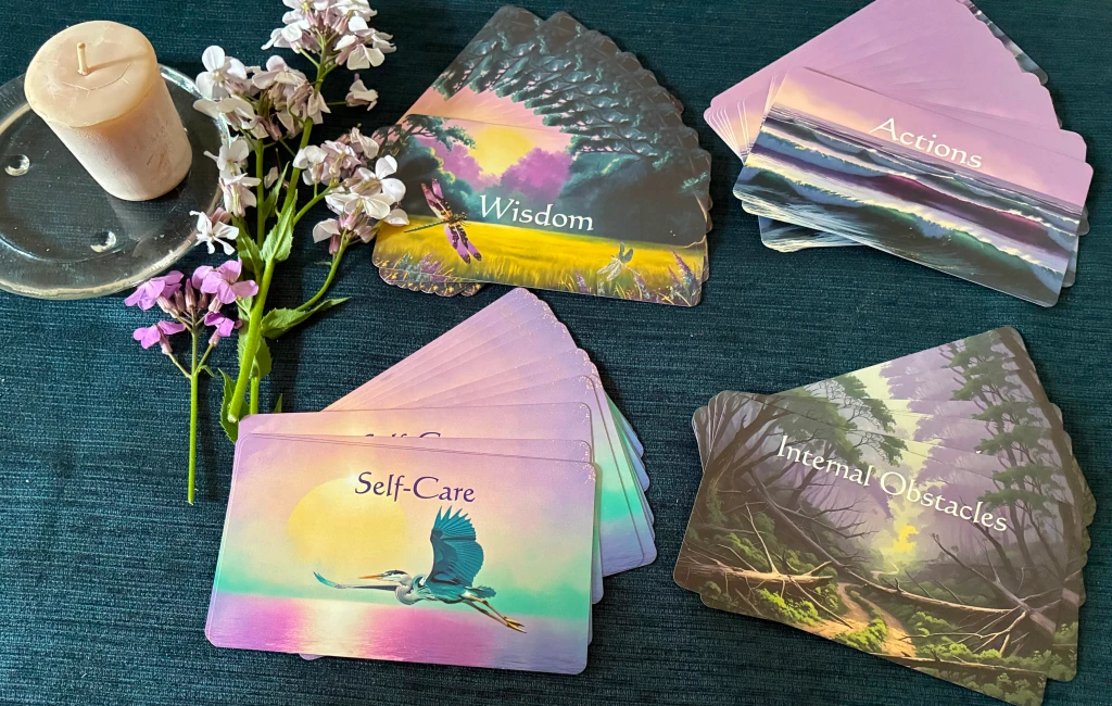 Oracle card coaching session using the Making the Time deck