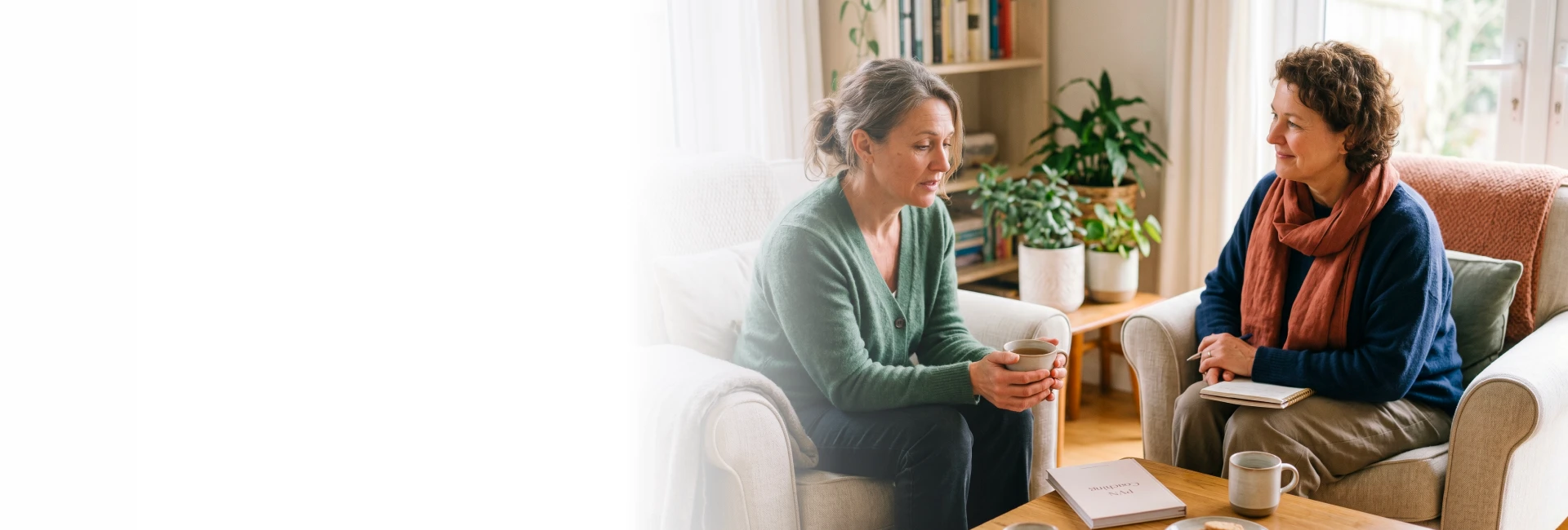 Midlife woman resting — burnout recovery coaching