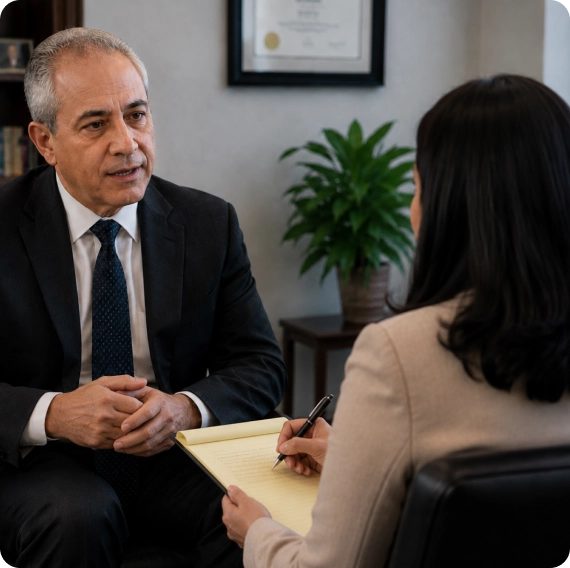 Patient receiving psychiatric second opinions during consultation