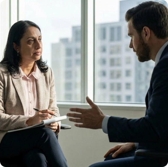 Corporate mental health consulting discussion in Texas