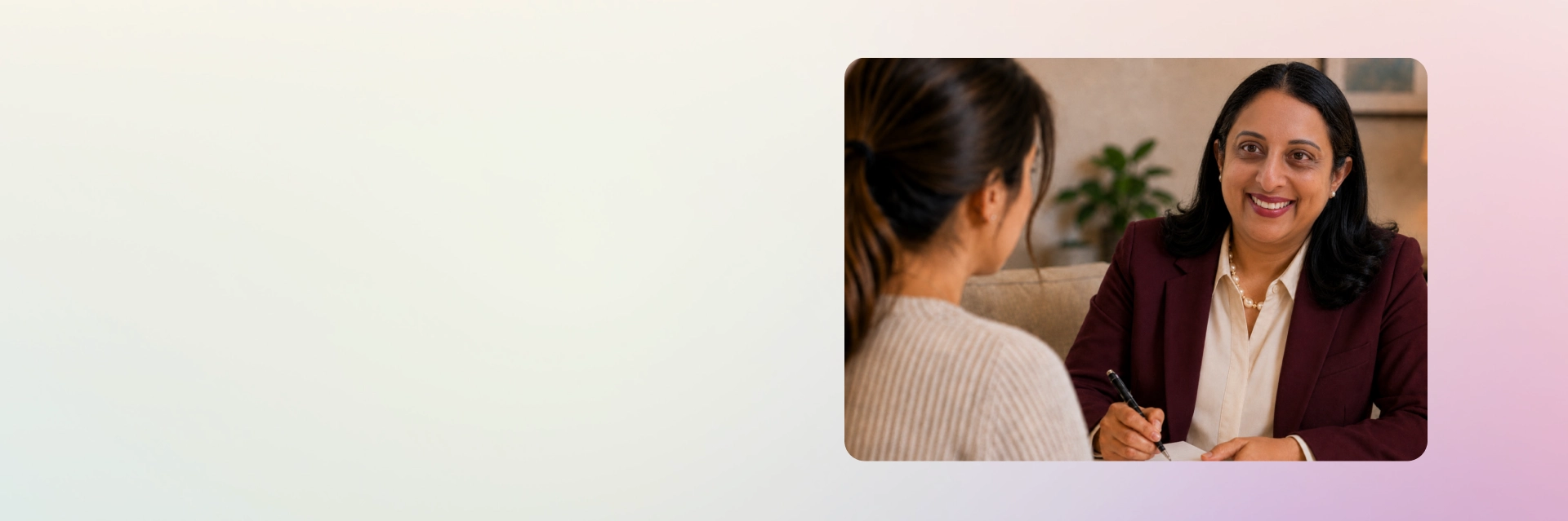 Psychiatric care planning session between doctor and patient