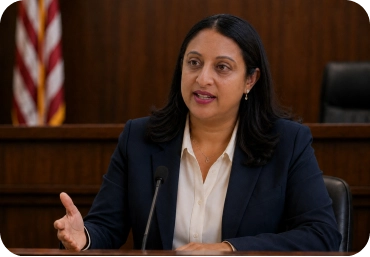 Psychiatrist presenting expert witness services during a case review