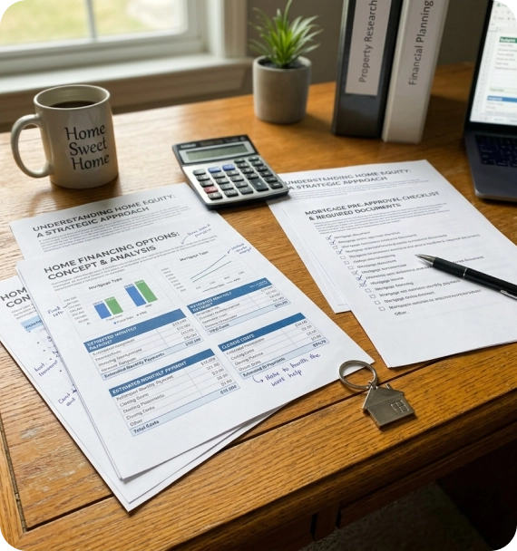 A financial specialist explaining Alternative Home Financing solutions.