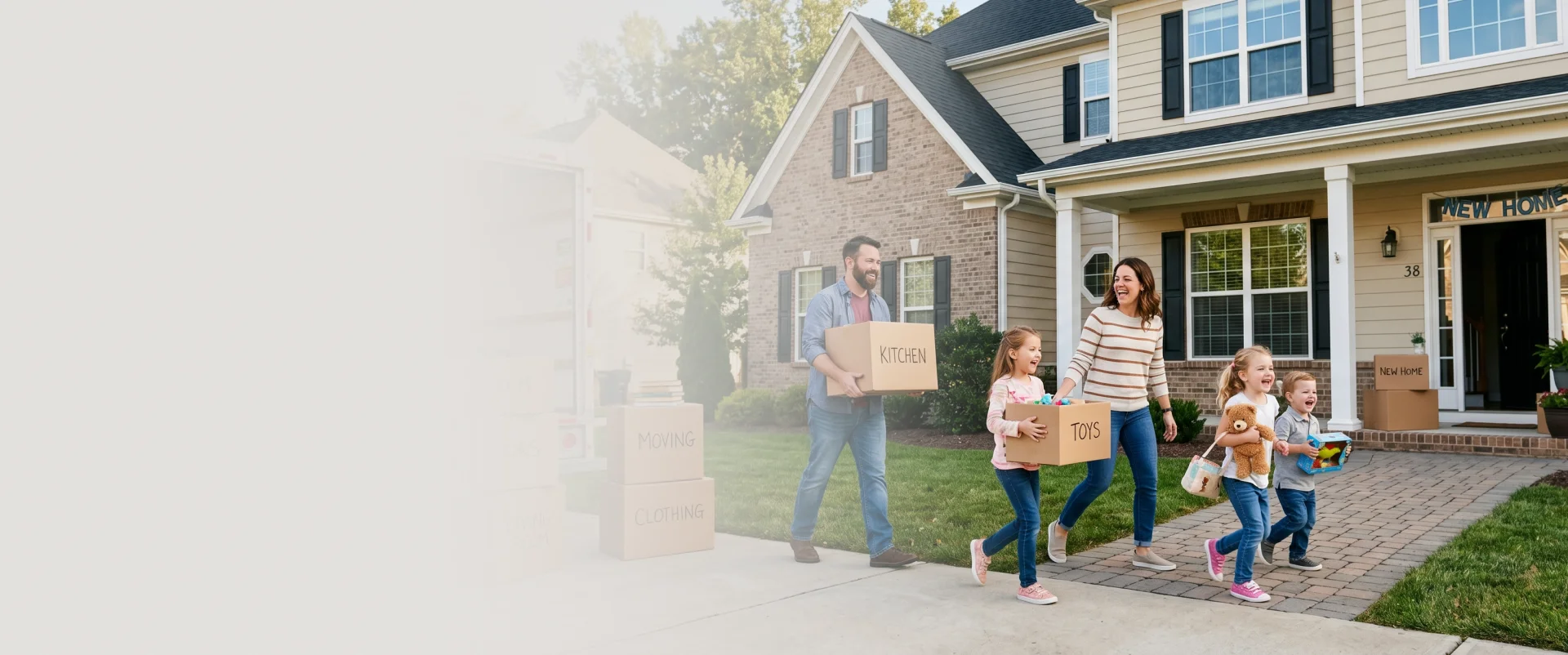 A family exploring Housing Solutions with a Real Estate Consultant in Canada.