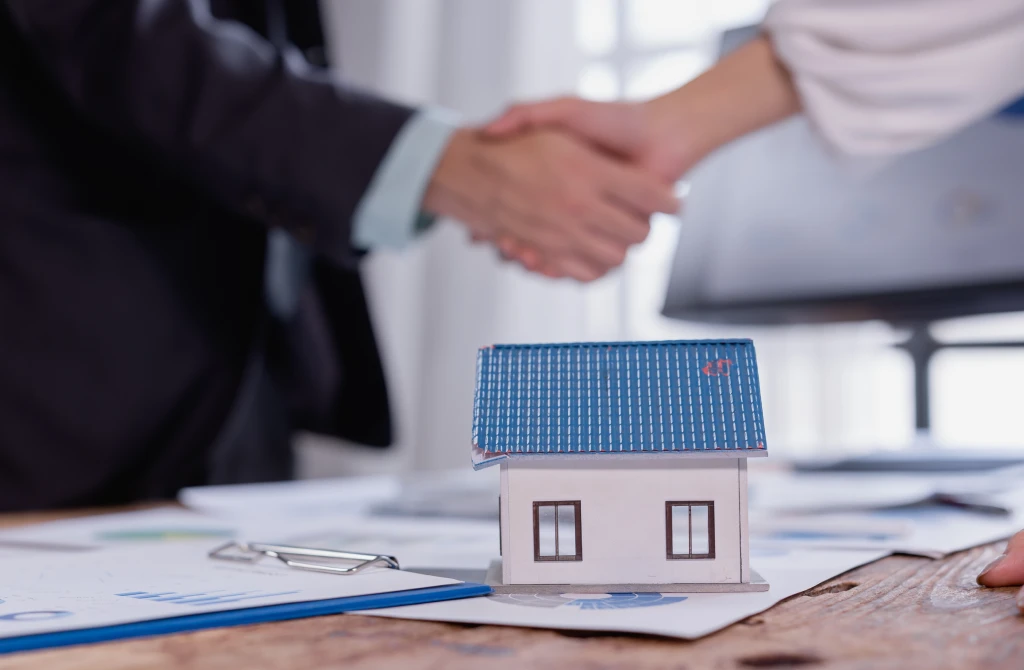 Homebuyer reviewing financial plans and goals
