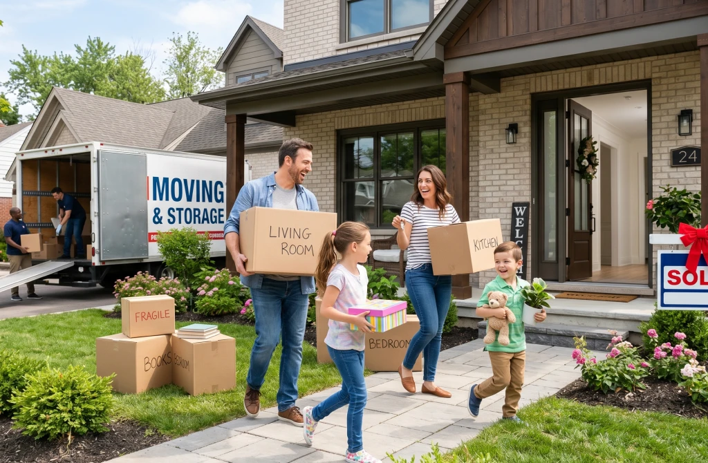 A family exploring Rent to Own for First Time Buyers opportunities in Canada.
