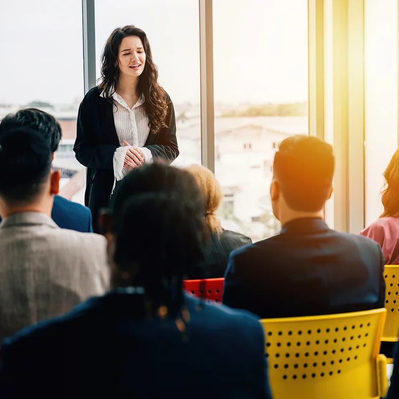 Leadership development coaching session focused on executive growth.