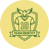 School colors, numbers, and team identity
