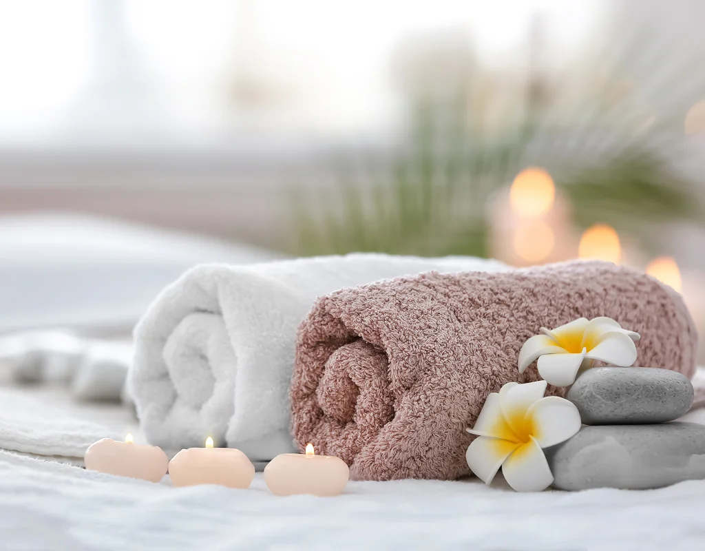 Calm treatment space at Parm's Wellness Spa in Brampton, Ontario