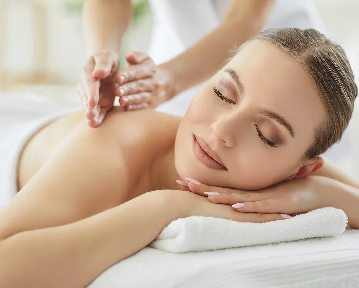 Calm relaxation massage room at Parm's Wellness Spa