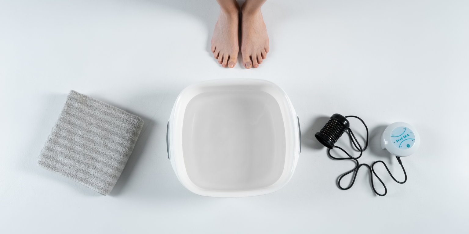 Foot detox treatment at Parm's Wellness Spa in Brampton