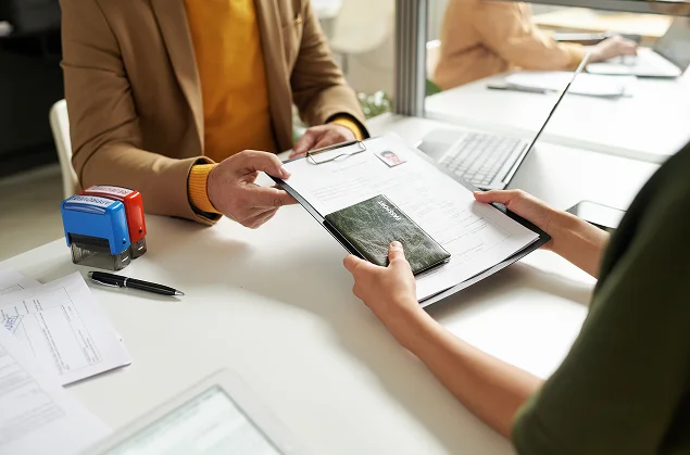 Immigration services review session with experienced consultant