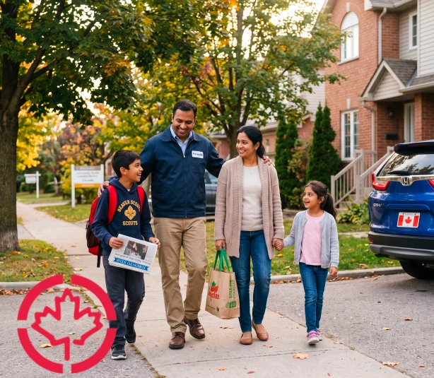 Immigration advisor reviewing Canadian spousal sponsorship paperwork