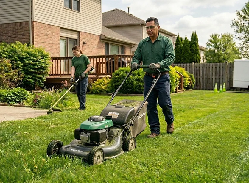 Professional grass cutting and lawn maintenance