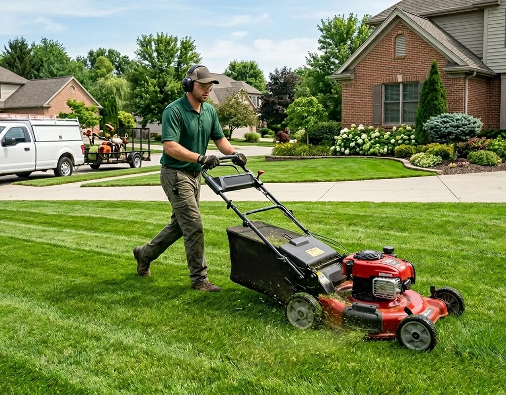Trusted lawn maintenance in Sun Prairie by Kingrich Mowing Master LLC