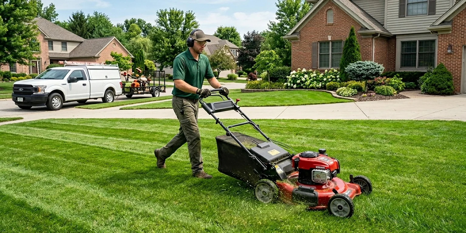 Trusted lawn maintenance in Sun Prairie by Kingrich Mowing Master LLC