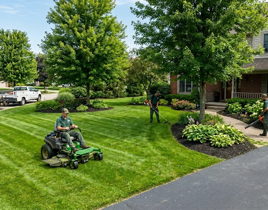 Trusted lawn maintenance in Sun Prairie by Kingrich Mowing Master LLC