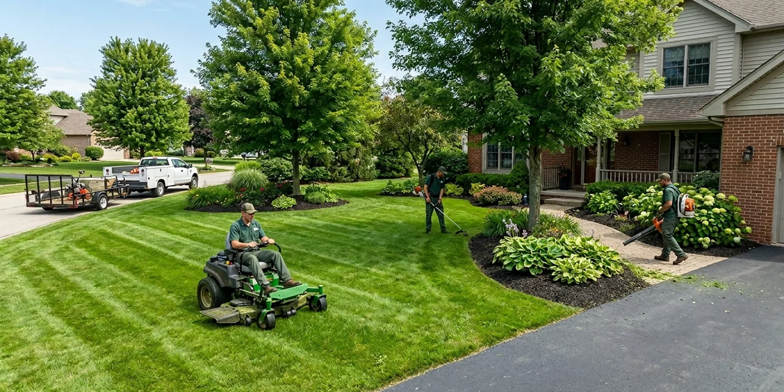 Trusted lawn maintenance in Sun Prairie by Kingrich Mowing Master LLC