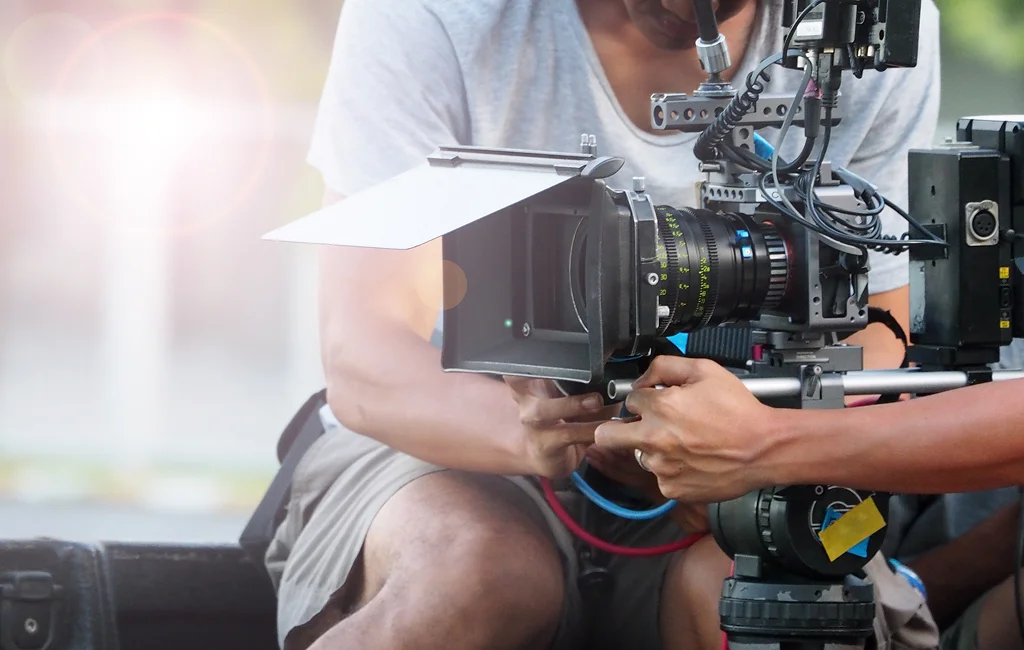 Creative team delivering corporate video marketing solutions for a business
