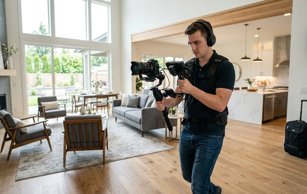 Real estate video production services in Kitchener showcasing a luxury home