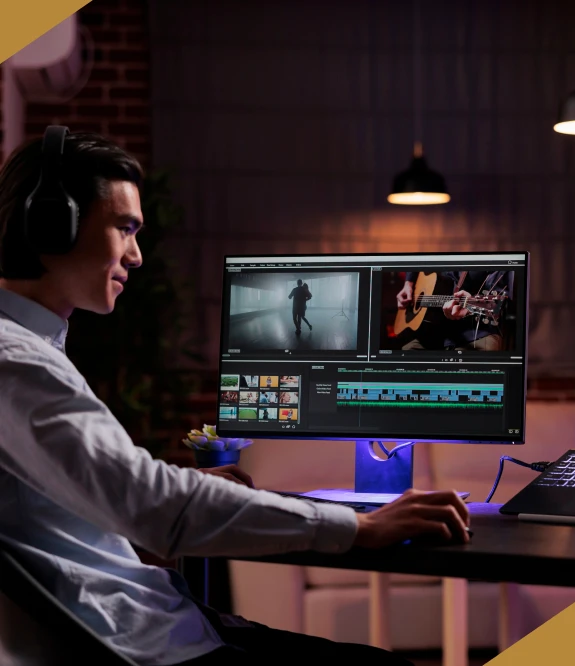 Professional editor delivering video editing services in London