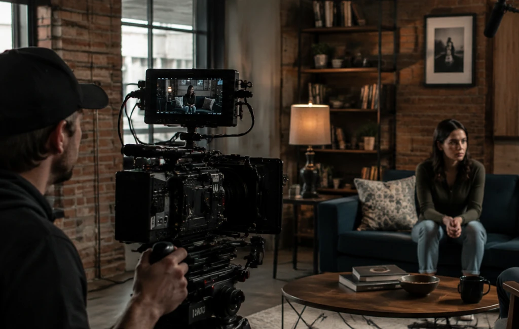Branding and social media videos in Kitchener being filmed downtown