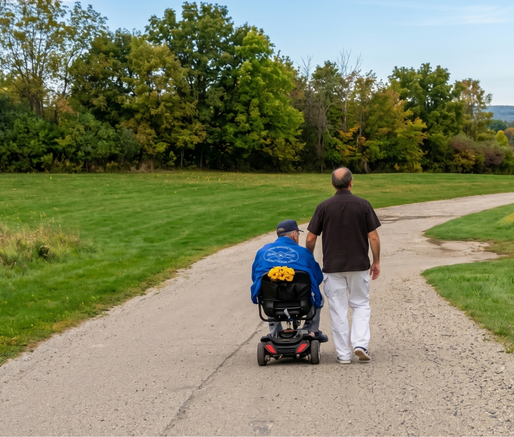 Senior home care in Jenison with compassionate caregiver