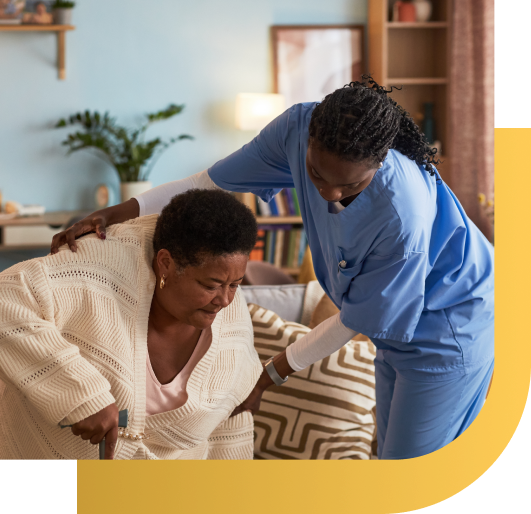 Mobility support for elderly adults at home