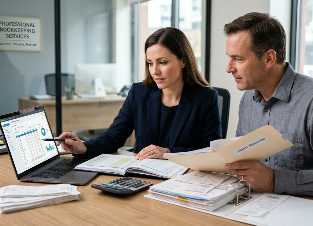 Accountant providing bookkeeping services in Oakland County for a retailer