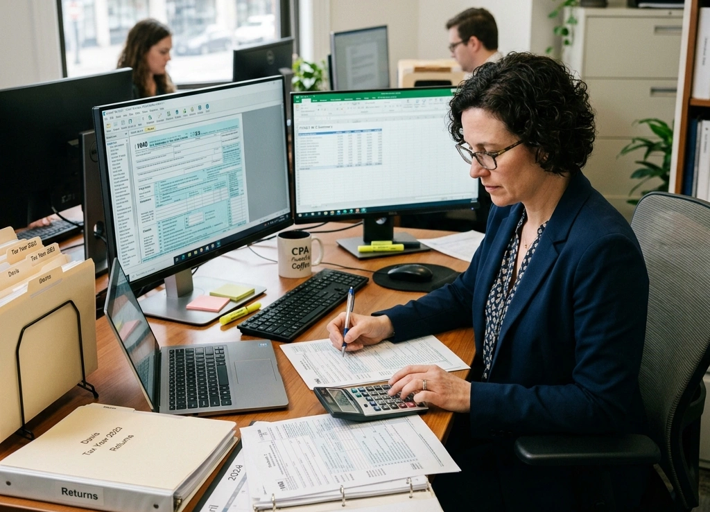 Accountant providing tax preparation services in Oakland County