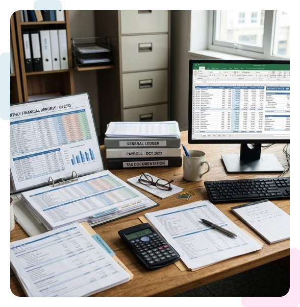 Small business accountant in Washtenaw County meeting with a client